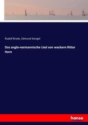 Cover von Das anglo-normannische Lied von wackern Ritter Horn