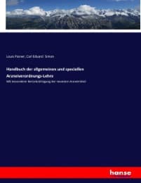 Cover von Handbuch der allgemeinen und speciellen Arzneiverordnungs-Lehre