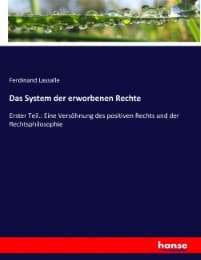Cover von Das System der erworbenen Rechte