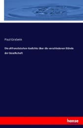 Cover von Die altfranzösischen Gedichte über die verschiedenen Stände der Gesellschaft