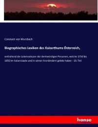 Cover von Biographisches Lexikon des Kaiserthums Österreich,
