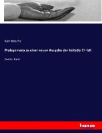 Cover von Prolegomena zu einer neuen Ausgabe der Imitatio Christi