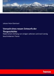 Cover von Versuch eines neuen Entwurfs der Tiergeschichte
