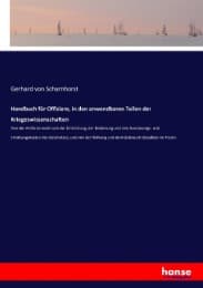 Cover von Handbuch für Offiziere, in den anwendbaren Teilen der Kriegeswissenschaften