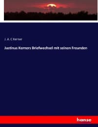 Cover von Justinus Kerners Briefwechsel mit seinen Freunden