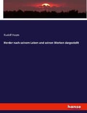Cover von Herder nach seinem Leben und seinen Werken dargestellt