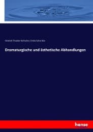 Cover von Dramaturgische und ästhetische Abhandlungen