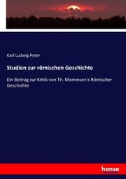 Cover von Studien zur römischen Geschichte