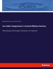 Cover von Aus Arthur Schopenhauer's handschriftlichem Nachlass