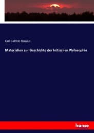 Cover von Materialien zur Geschichte der kritischen Philosophie