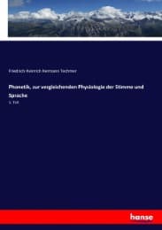 Cover von Phonetik, zur vergleichenden Physiologie der Stimme und Sprache