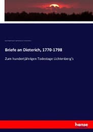 Cover von Briefe an Dieterich, 1770-1798