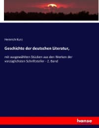 Cover von Geschichte der deutschen Literatur,