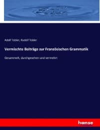 Cover von Vermischte Beiträge zur Französischen Grammatik