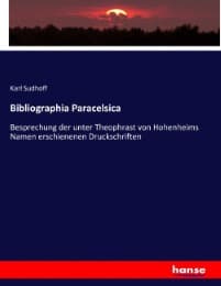 Cover von Bibliographia Paracelsica
