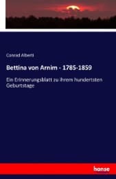 Cover von Bettina von Arnim - 1785-1859