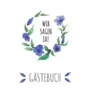 Cover von Hochzeitsgästebuch: Blumenkranz