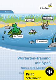 Cover von Wortarten-Training mit Spaß - Nomen, Verb, Adje...