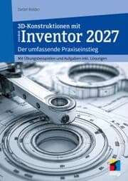 Cover von 3D-Konstruktionen mit Autodesk Inventor 2027