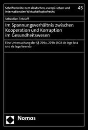 Cover von Im Spannungsverhältnis zwischen Kooperation und Korruption im Gesundheitswesen