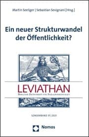 Cover von Ein neuer Strukturwandel der Öffentlichkeit?