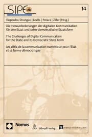 Cover von Die Herausforderungen der digitalen Kommunikation für den Staat und seine demokratische Staatsform