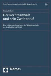 Cover von Der Rechtsanwalt und sein Zweitberuf