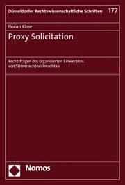 Cover von Proxy Solicitation