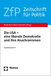 Cover von Die USA - eine liberale Demokratie und ihre Anachronismen