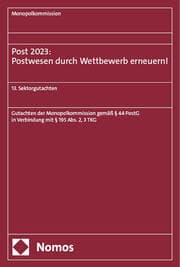 Cover von Post 2023: Postwesen durch Wettbewerb erneuern!