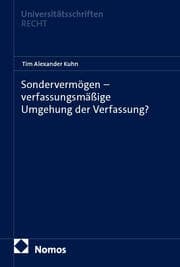 Cover von Sondervermögen - verfassungsmäßige Umgehung der Verfassung?