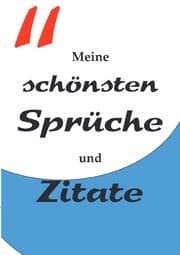Cover von Tagebuch Notizbuch mit nummerierten Seiten und Inhaltsverzeichnis - Meine schönsten Sprüche und Zitate