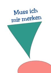 Cover von Notizbuch mit nummerierten Seiten und Inhaltsverzeichnis - Muss ich mir merken