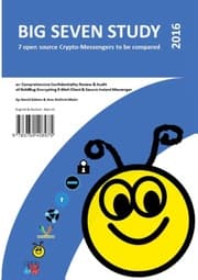 Cover von Big Seven Study (2016): 7 open source Crypto-Messengers to be compared (English/Deutsch)
