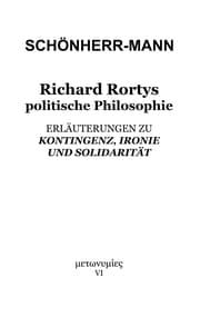 Cover von Richard Rortys politische Philosophie