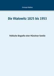 Cover von Die Vitalowitz 1825 bis 1953