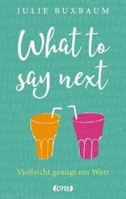 Cover von What to say next