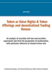 Cover von Token come Diritti di Valore & Offerte a Token e Centri Commerciali Decentralizzati
