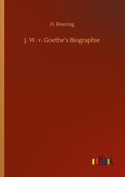 Cover von J. W. v. Goethes Biographie