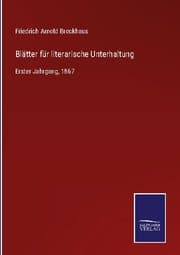 Cover von Blätter für literarische Unterhaltung