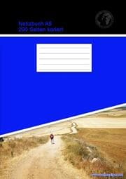 Cover von Notizbuch A5 200 Seiten kariert (Softcover Blau)