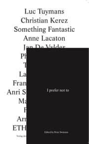 Cover von Peter Swinnen. I prefer not to....