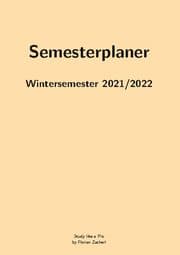 Cover von Semesterplan WS202122