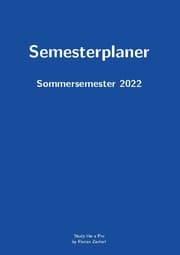 Cover von Pro-Semesterplaner (M, blau)