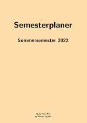 Cover von Pro-Semesterplaner (M, beige)