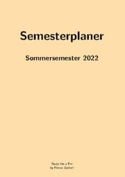 Cover von Pro-Semesterplaner (L, beige)