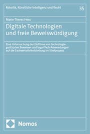 Cover von Digitale Technologien und freie Beweiswürdigung