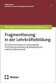 Cover von Fragmentierung in der Lehrkräftebildung