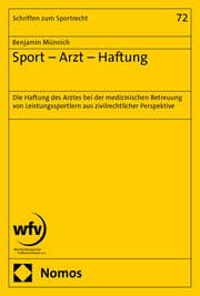 Cover von Sport - Arzt - Haftung