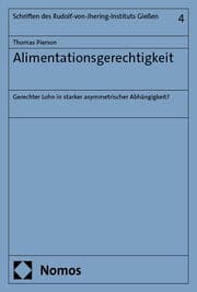 Cover von Alimentationsgerechtigkeit